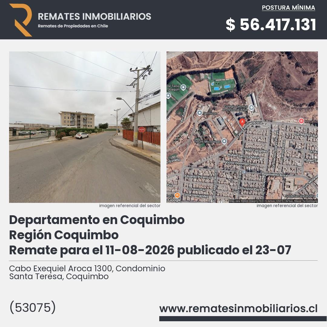 Imagen ficha Cabo Exequiel Aroca 1300, Condominio Santa Teresa, Coquimbo