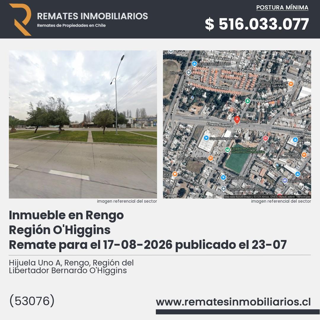 Imagen ficha Hijuela Uno A, Rengo, Región del Libertador Bernardo O