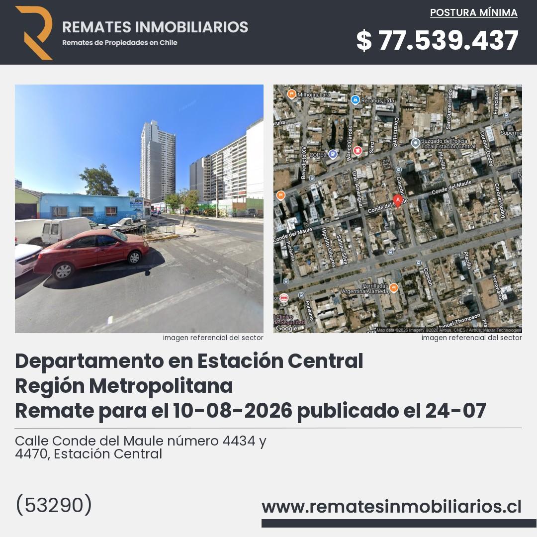 Imagen ficha Calle Conde del Maule número 4434 y 4470, Estación Central