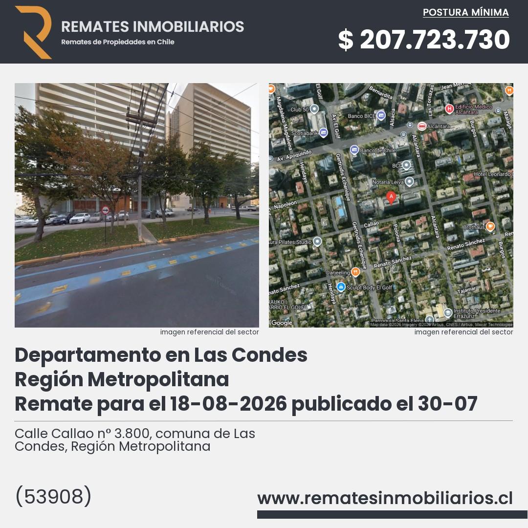 Imagen ficha Calle Callao n° 3.800, comuna de Las Condes, Región Metropolitana