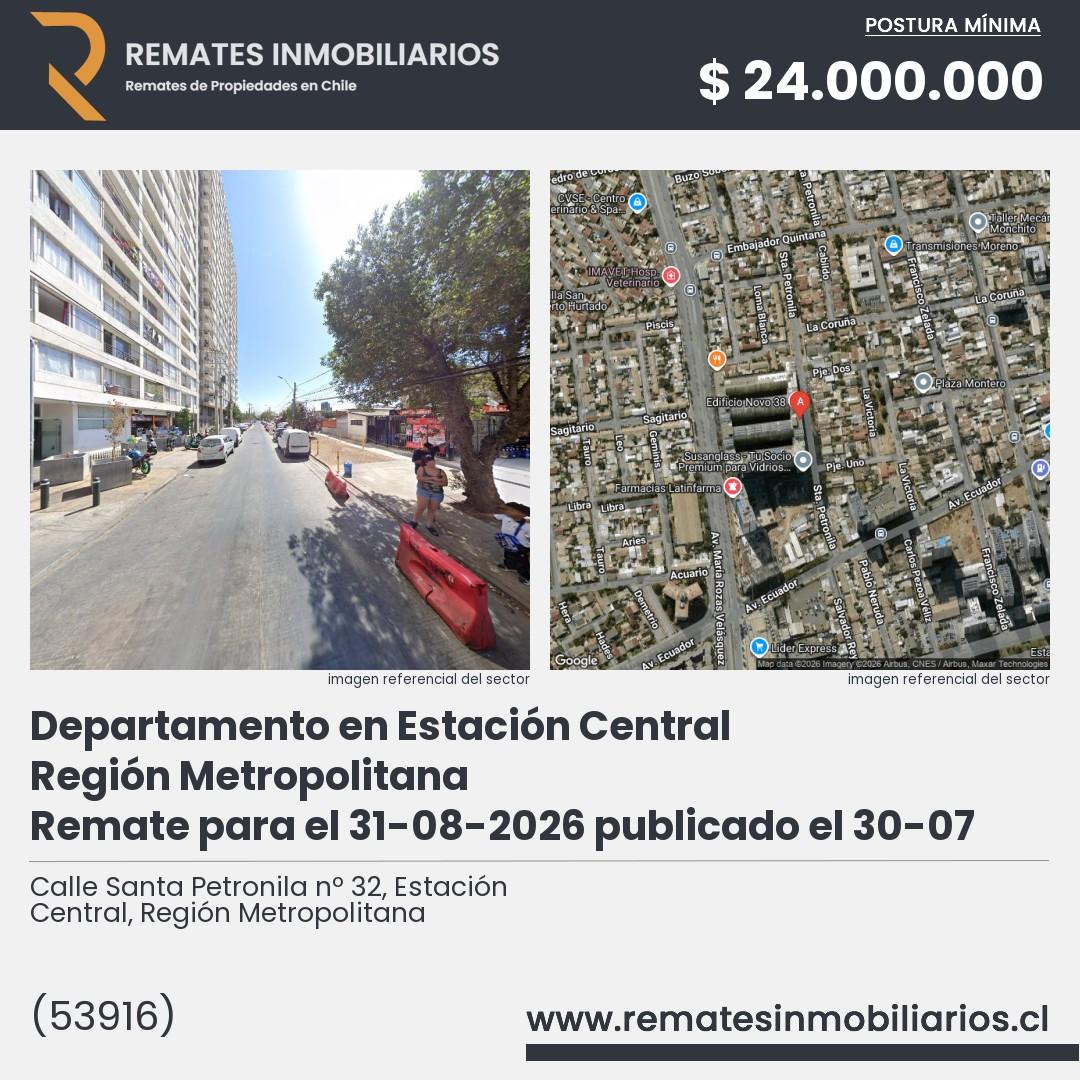 Imagen ficha Calle Santa Petronila nº 32, Estación Central, Región Metropolitana
