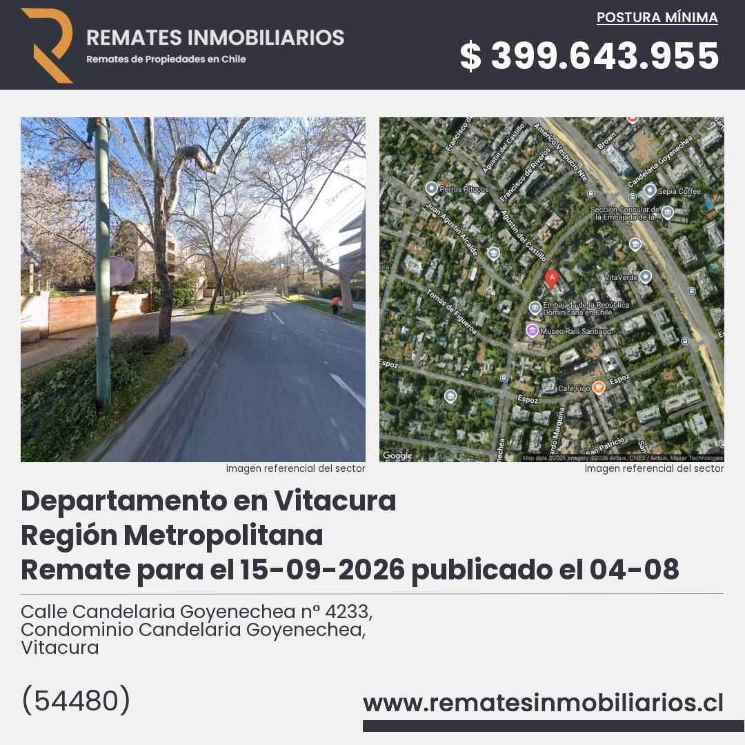 Imagen ficha Calle Candelaria Goyenechea n° 4233, Condominio Candelaria Goyenechea, Vitacura