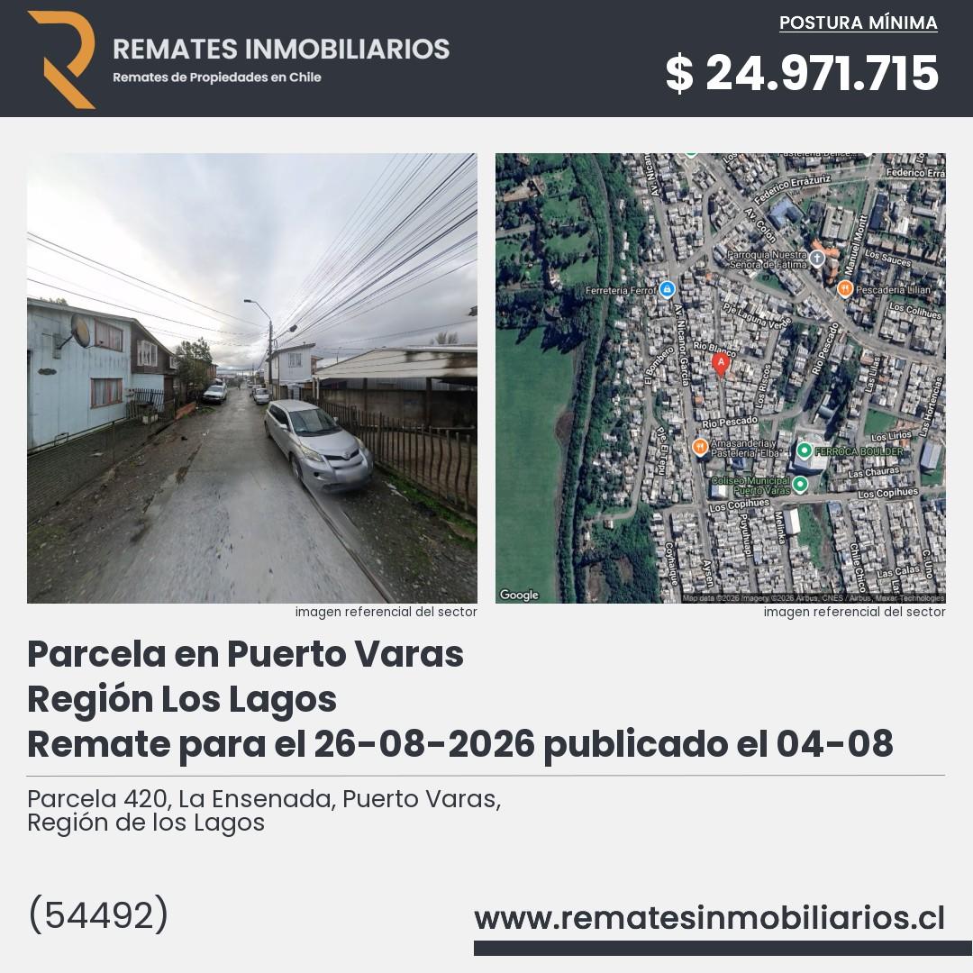 Imagen ficha Parcela 420, La Ensenada, Puerto Varas, Región de los Lagos