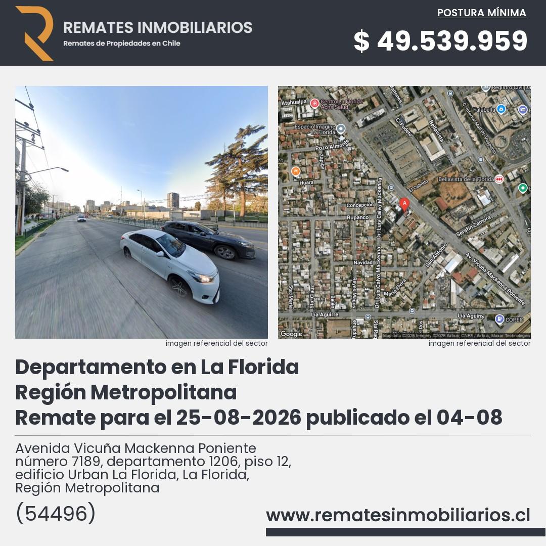 Imagen ficha Avenida Vicuña Mackenna Poniente número 7189, departamento 1206, piso 12, edificio Urban La Florida, La Florida, Región Metropolitana