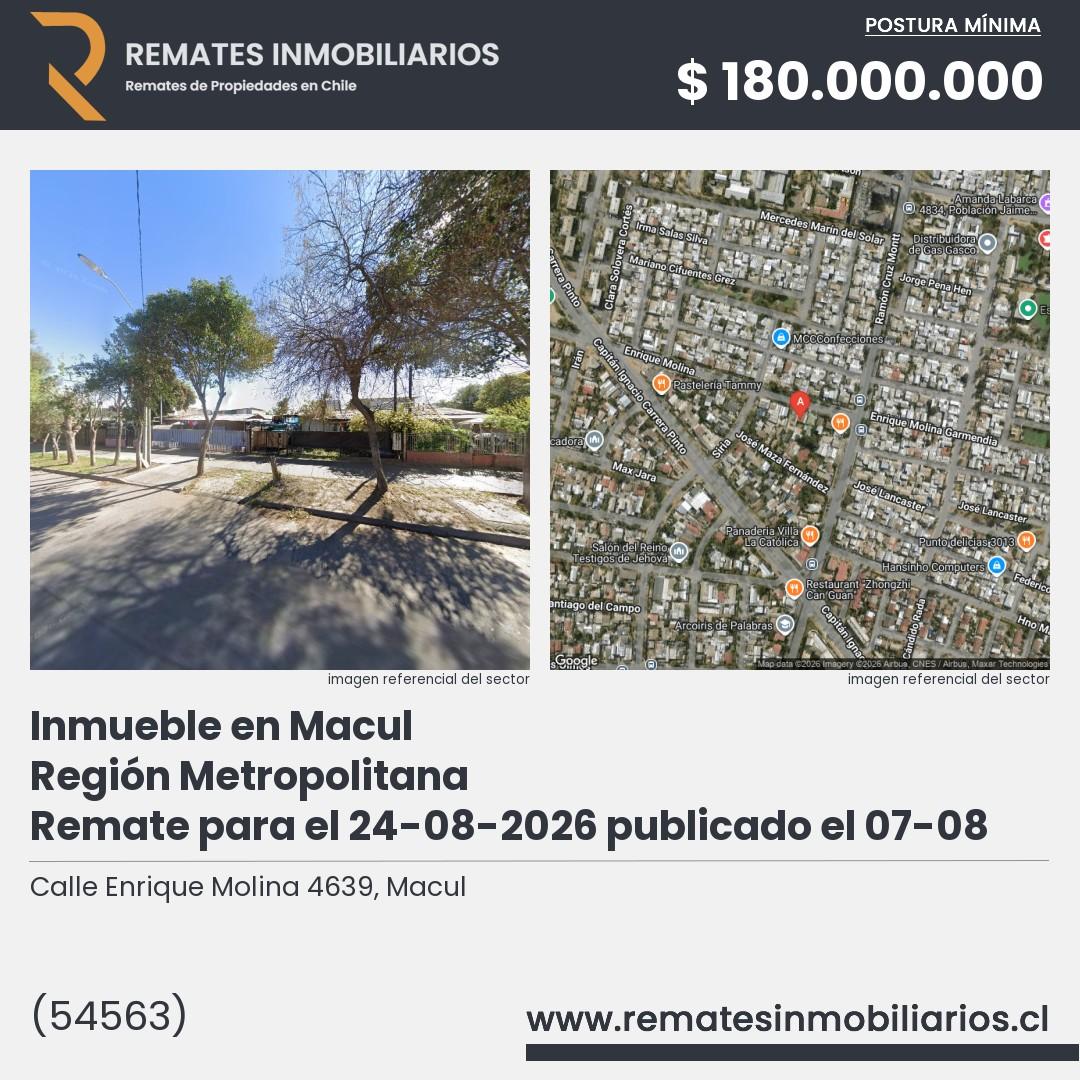 Imagen ficha Calle Enrique Molina 4639, Macul