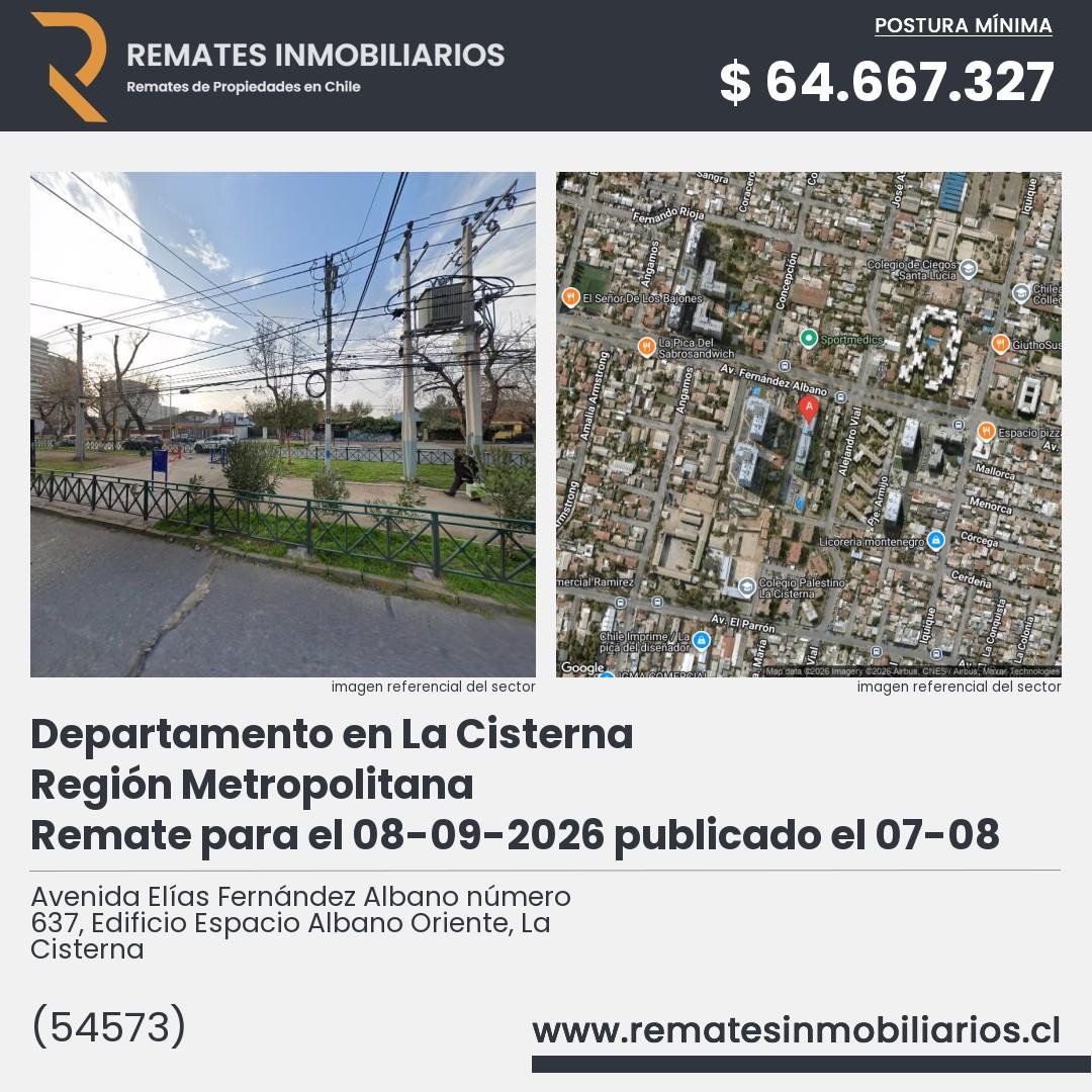 Imagen ficha Avenida Elías Fernández Albano número 637, Edificio Espacio Albano Oriente, La Cisterna