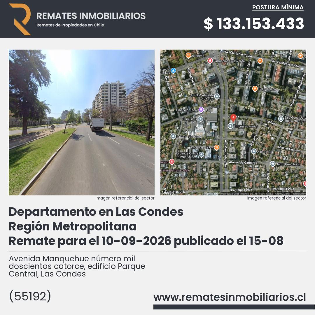 Imagen ficha Avenida Manquehue número mil doscientos catorce, edificio Parque Central, Las Condes