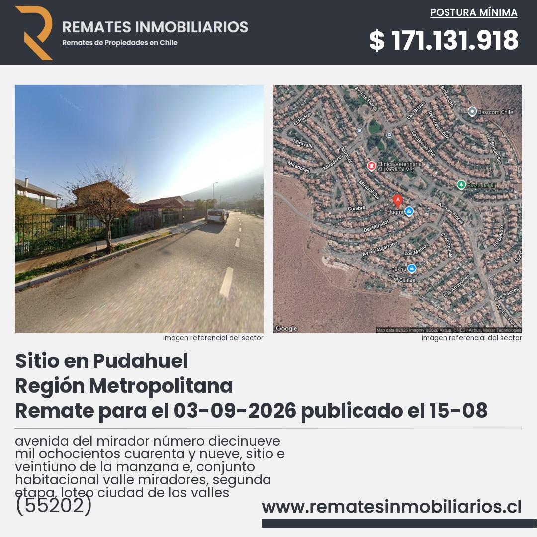 Imagen ficha avenida del mirador número diecinueve mil ochocientos cuarenta y nueve, sitio e veintiuno de la manzana e, conjunto habitacional valle miradores, segunda etapa, loteo ciudad de los valles