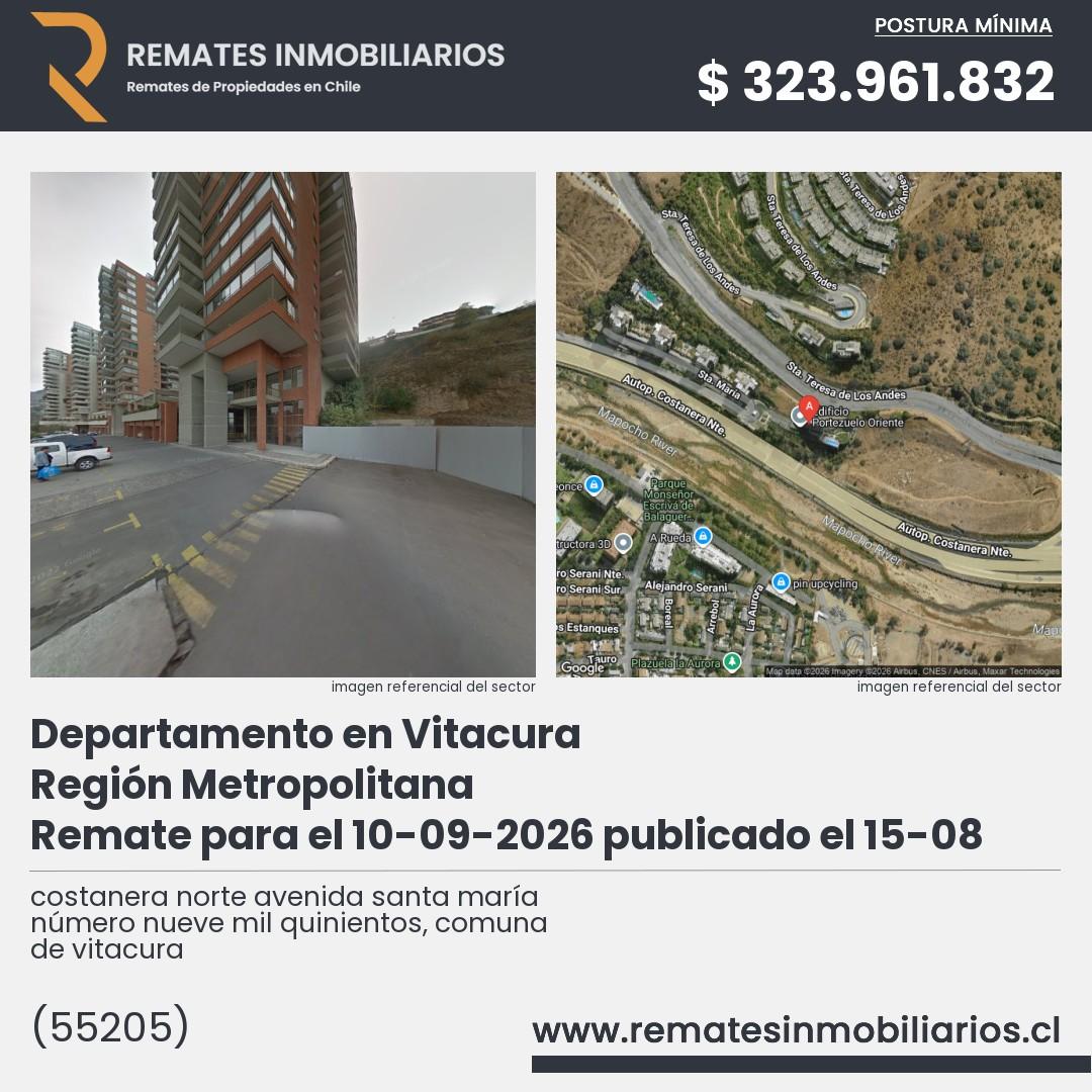 Imagen ficha costanera norte avenida santa maría número nueve mil quinientos, comuna de vitacura