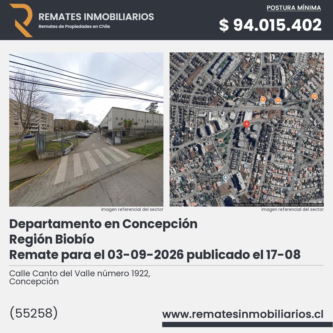 Imagen ficha Calle Canto del Valle número 1922, Concepción