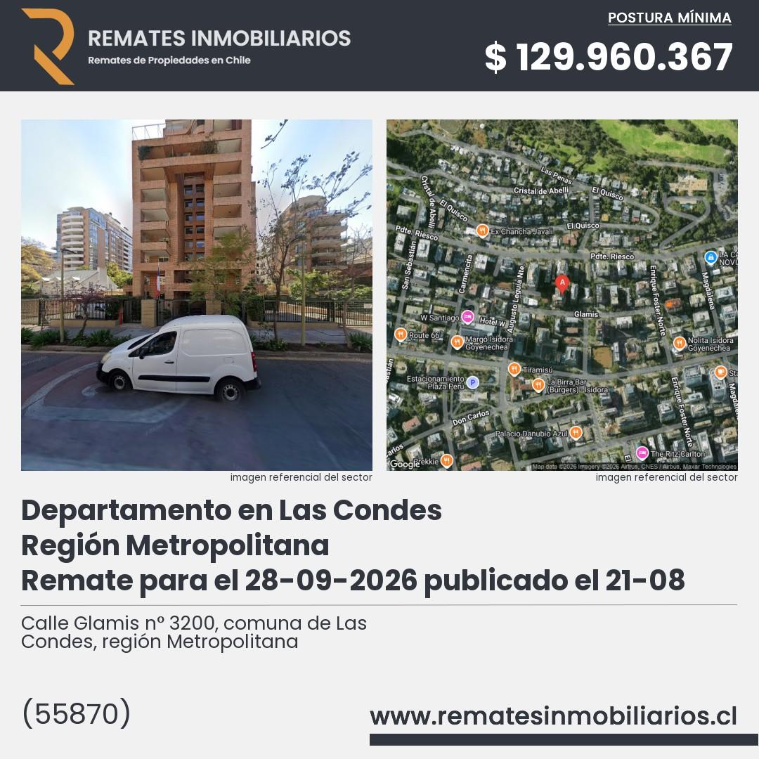 Imagen ficha Calle Glamis n° 3200, comuna de Las Condes, región Metropolitana