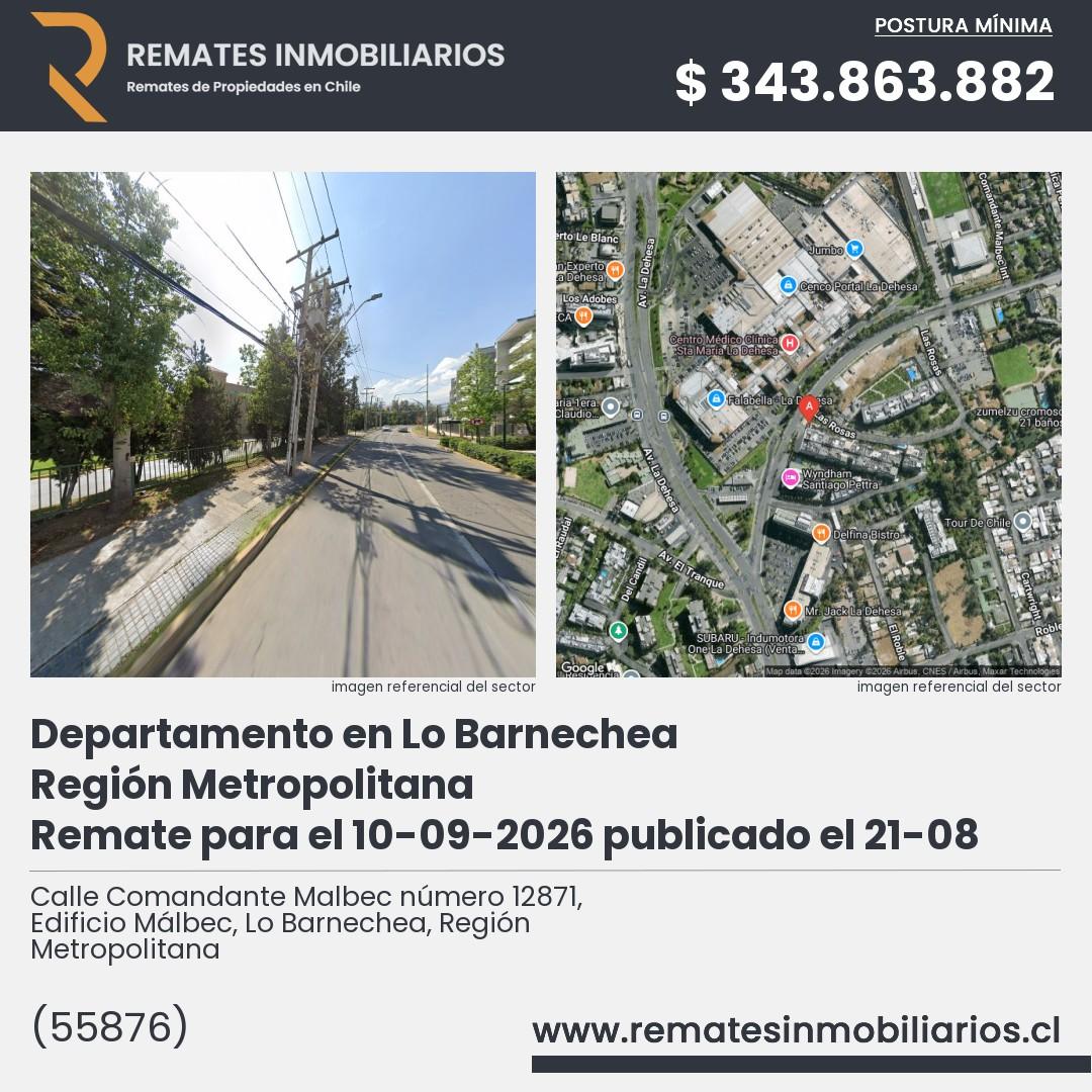 Imagen ficha Calle Comandante Malbec número 12871, Edificio Málbec, Lo Barnechea, Región Metropolitana
