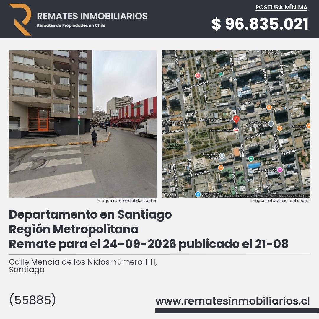 Imagen ficha Calle Mencia de los Nidos número 1111, Santiago