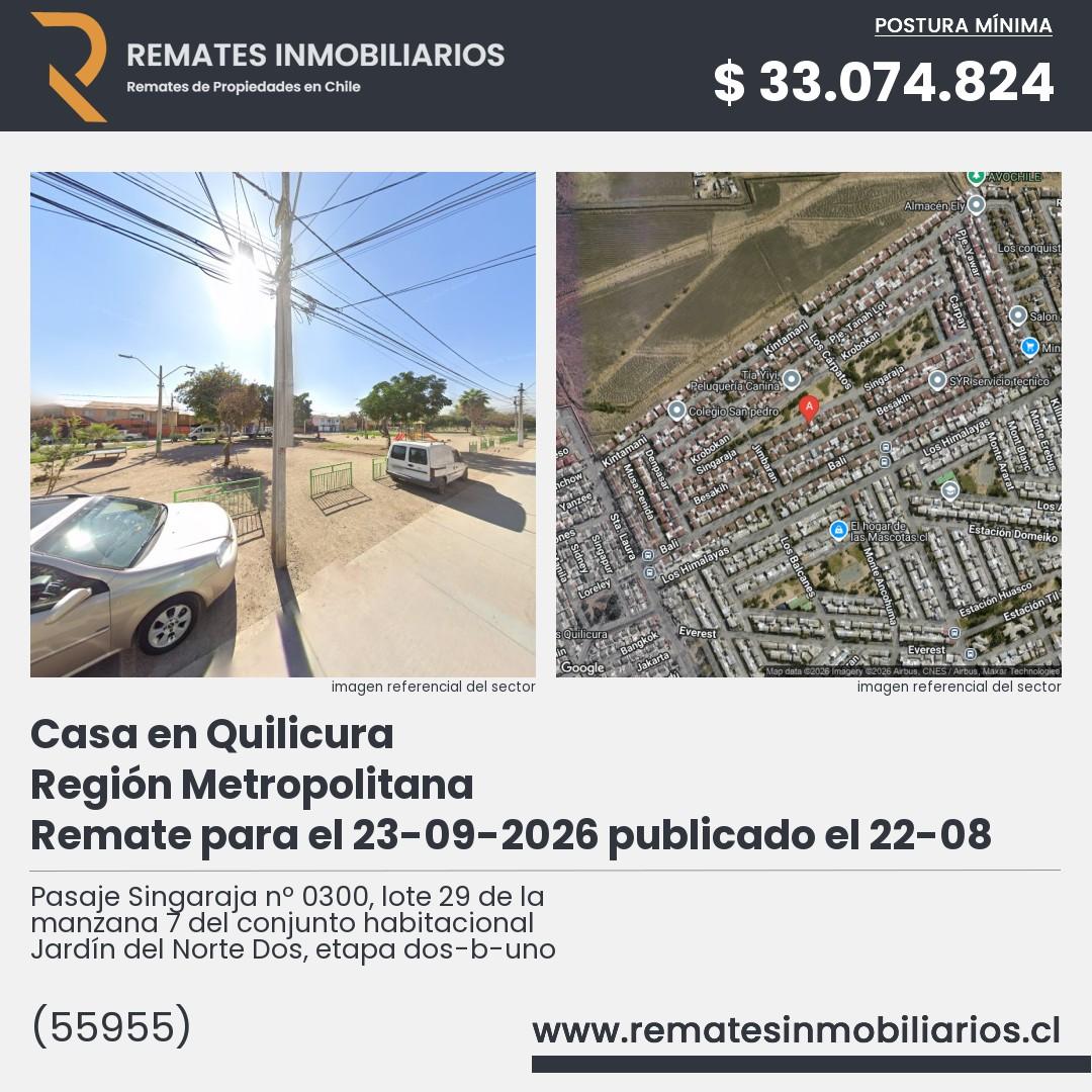 Imagen ficha Pasaje Singaraja nº 0300, lote 29 de la manzana 7 del conjunto habitacional Jardín del Norte Dos, etapa dos-b-uno
