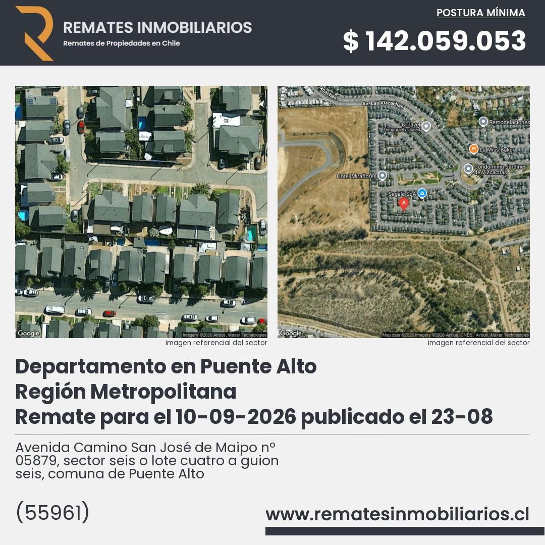 Imagen ficha Avenida Camino San José de Maipo nº 05879, sector seis o lote cuatro a guion seis, comuna de Puente Alto