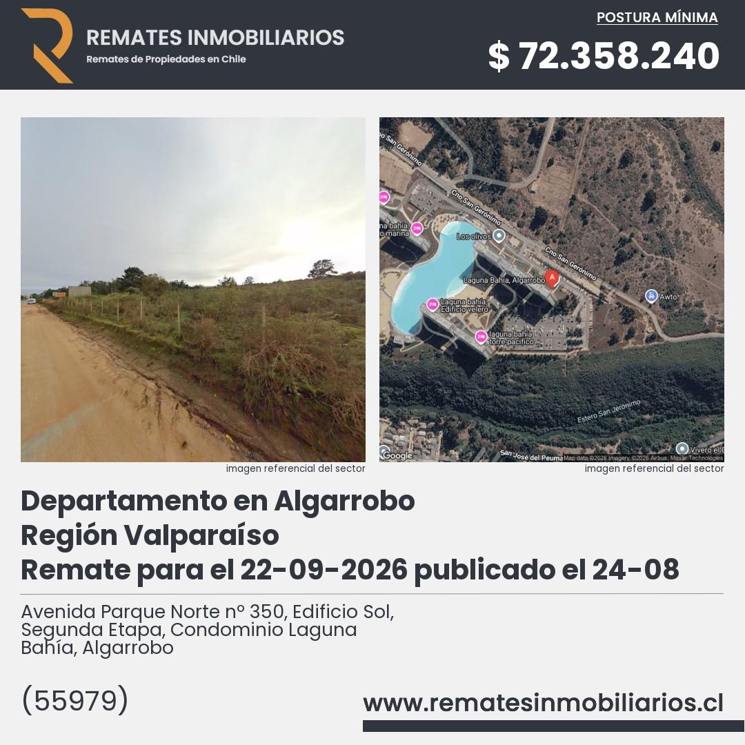 Imagen ficha Avenida Parque Norte nº 350, Edificio Sol, Segunda Etapa, Condominio Laguna Bahía, Algarrobo
