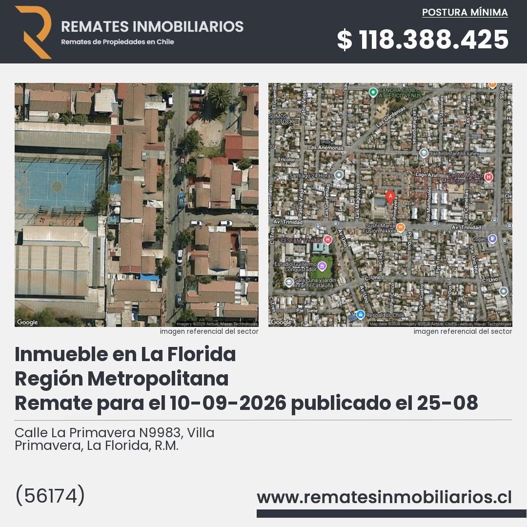 Imagen ficha Calle La Primavera N9983, Villa Primavera, La Florida, R.M.