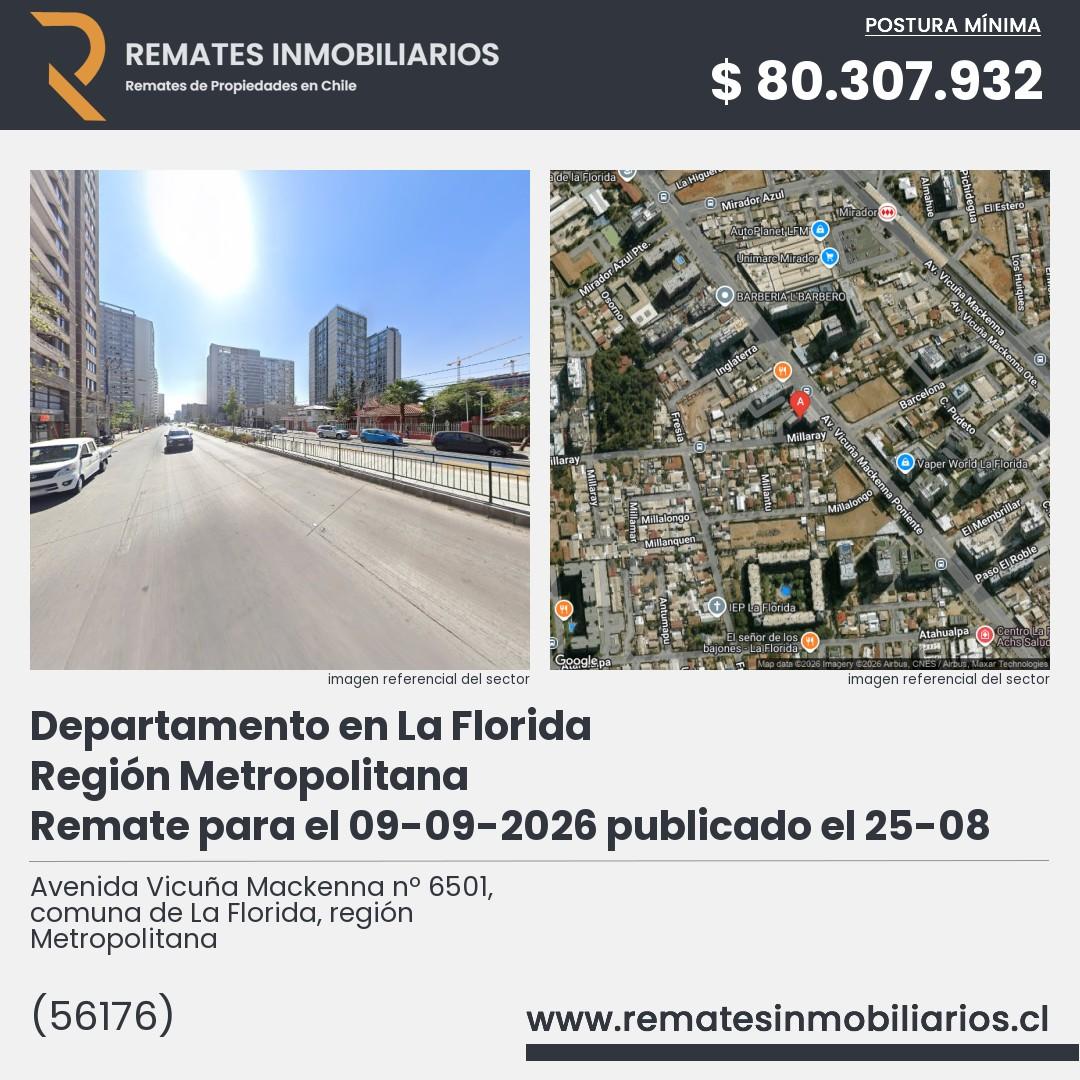 Imagen ficha Avenida Vicuña Mackenna nº 6501, comuna de La Florida, región Metropolitana