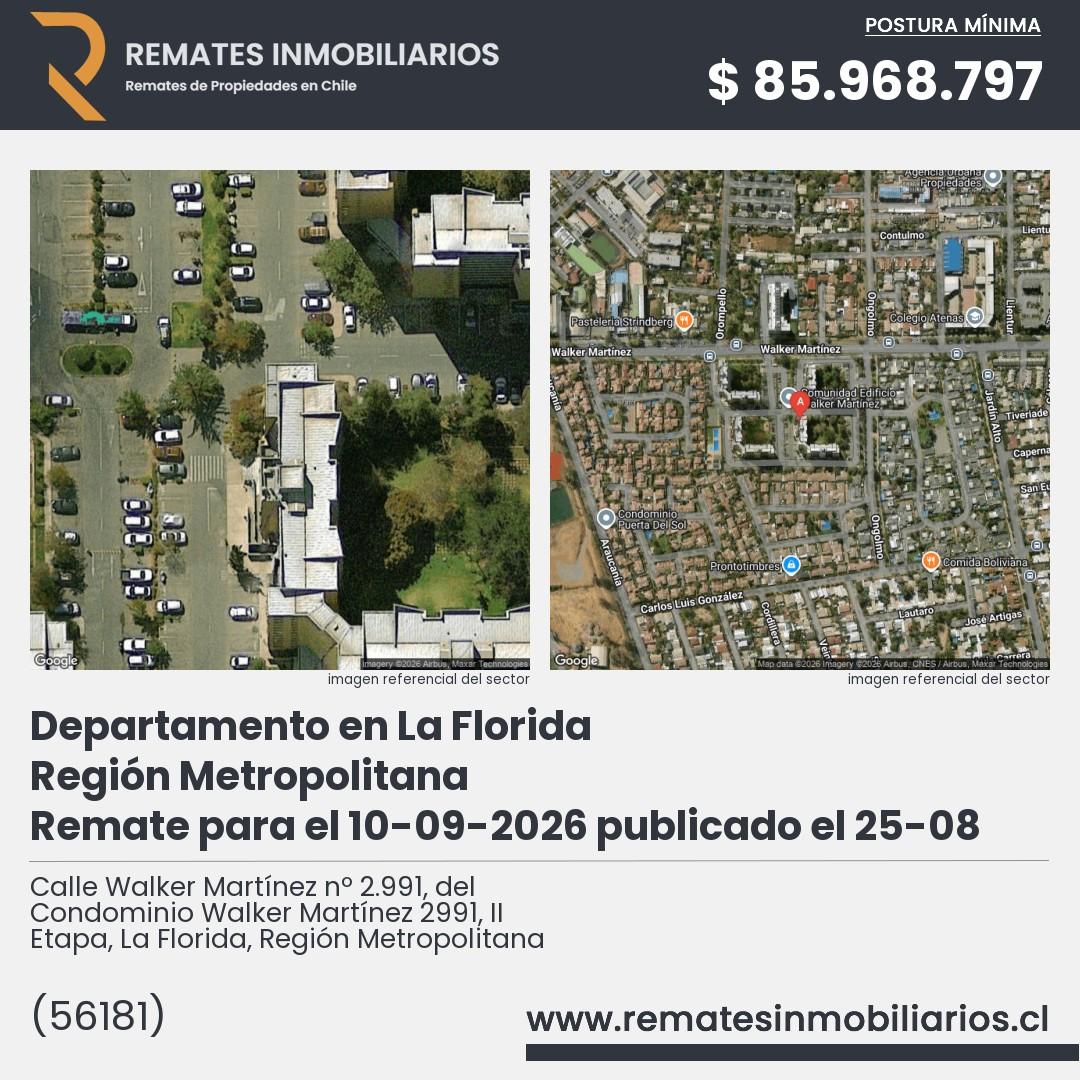 Imagen ficha Calle Walker Martínez nº 2.991, del Condominio Walker Martínez 2991, II Etapa, La Florida, Región Metropolitana