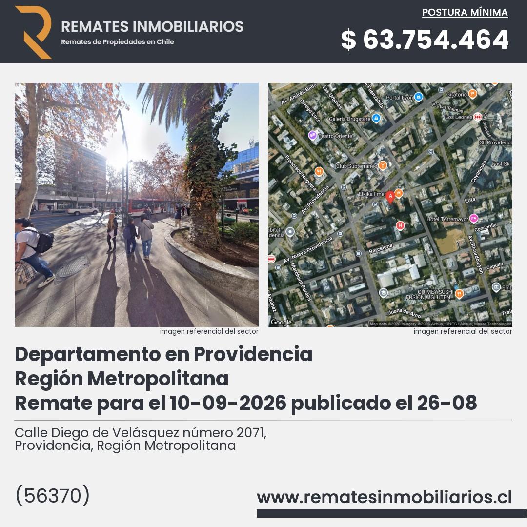 Imagen ficha Calle Diego de Velásquez número 2071, Providencia, Región Metropolitana