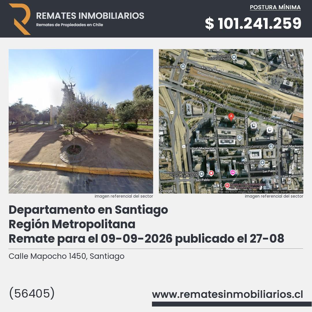 Imagen ficha Calle Mapocho 1450, Santiago