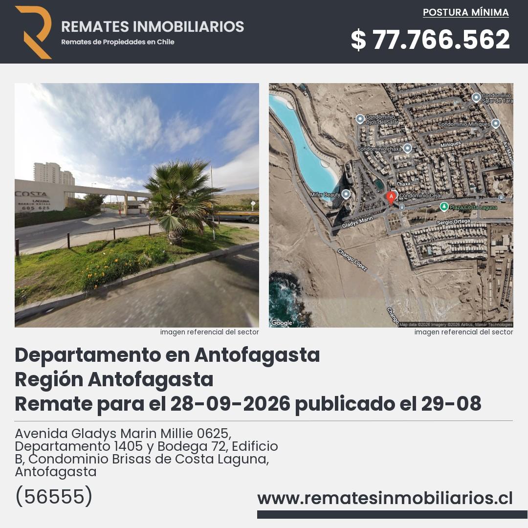 Imagen ficha Avenida Gladys Marin Millie 0625, Departamento 1405 y Bodega 72, Edificio B, Condominio Brisas de Costa Laguna, Antofagasta