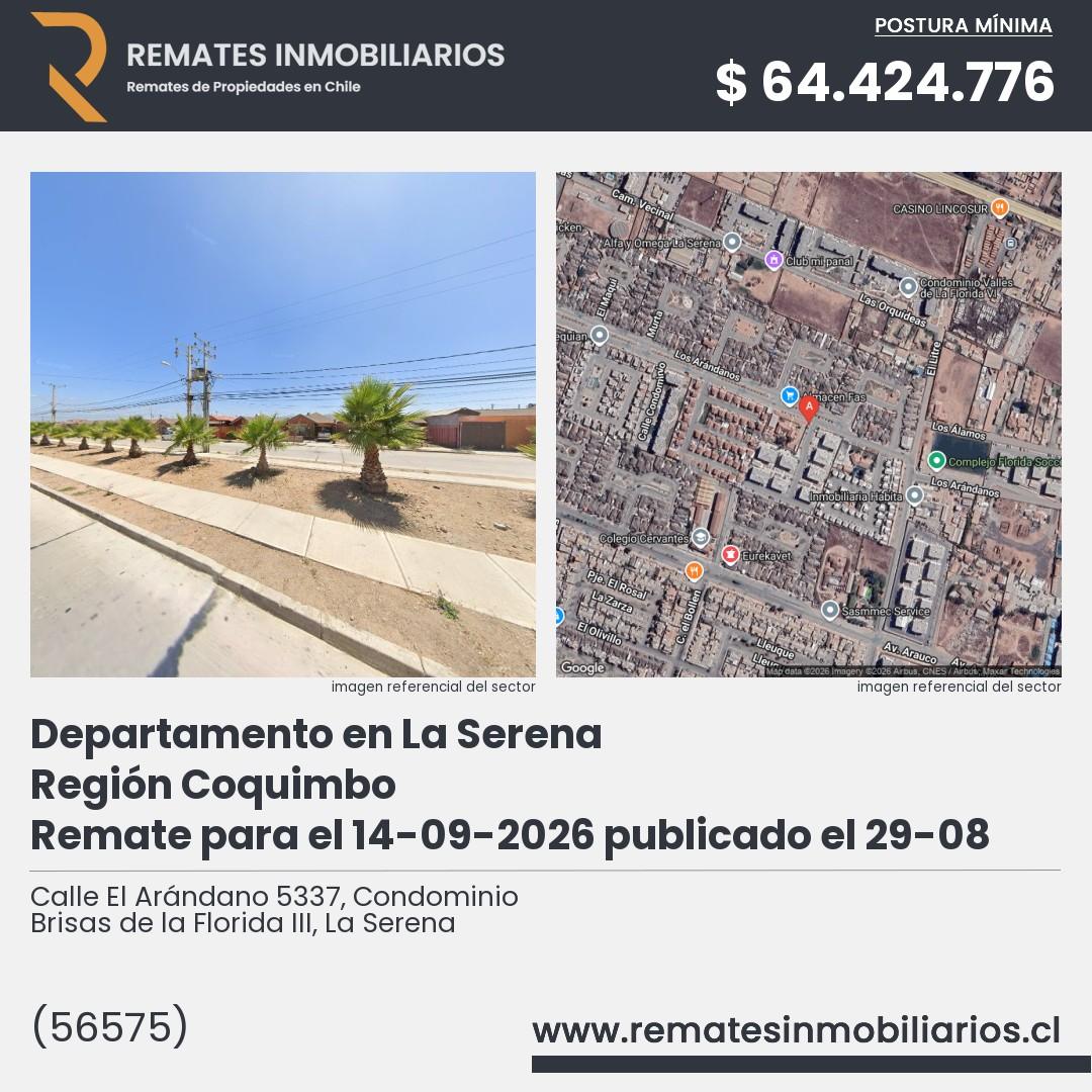 Imagen ficha Calle El Arándano 5337, Condominio Brisas de la Florida III, La Serena