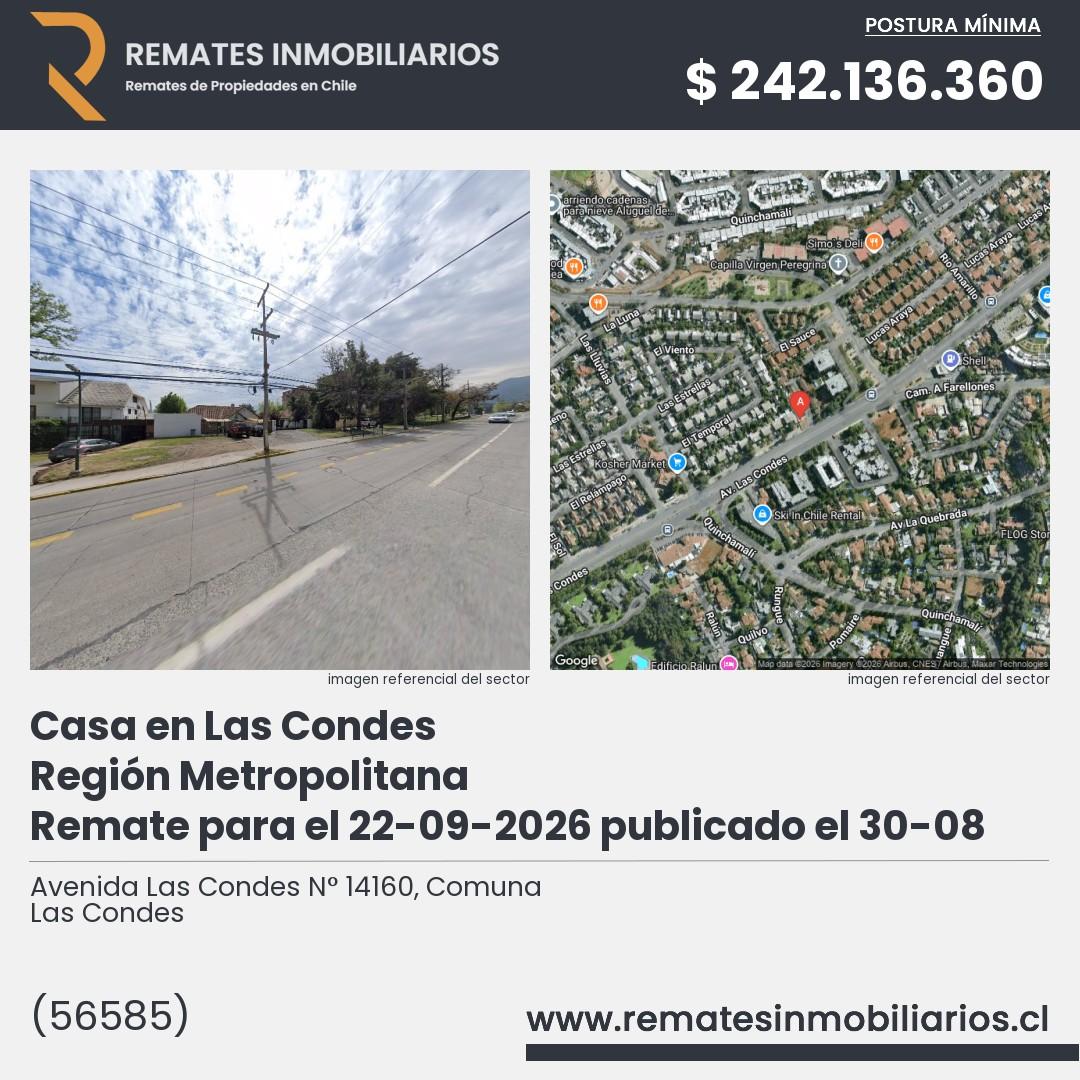 Imagen ficha Avenida Las Condes N° 14160, Comuna Las Condes