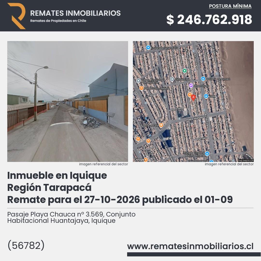 Imagen ficha Pasaje Playa Chauca nº 3.569, Conjunto Habitacional Huantajaya, Iquique