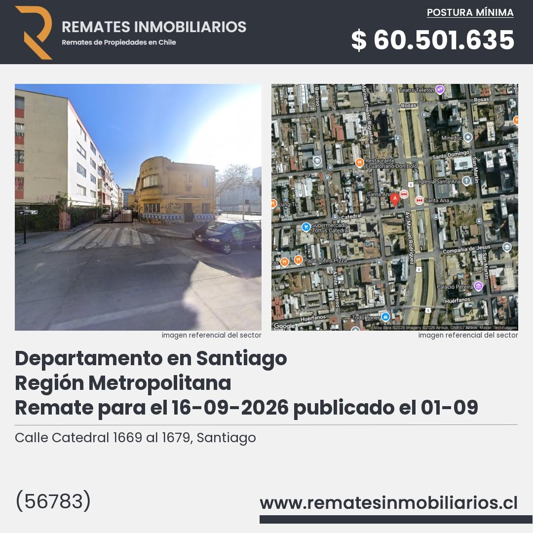 Imagen ficha Calle Catedral 1669 al 1679, Santiago