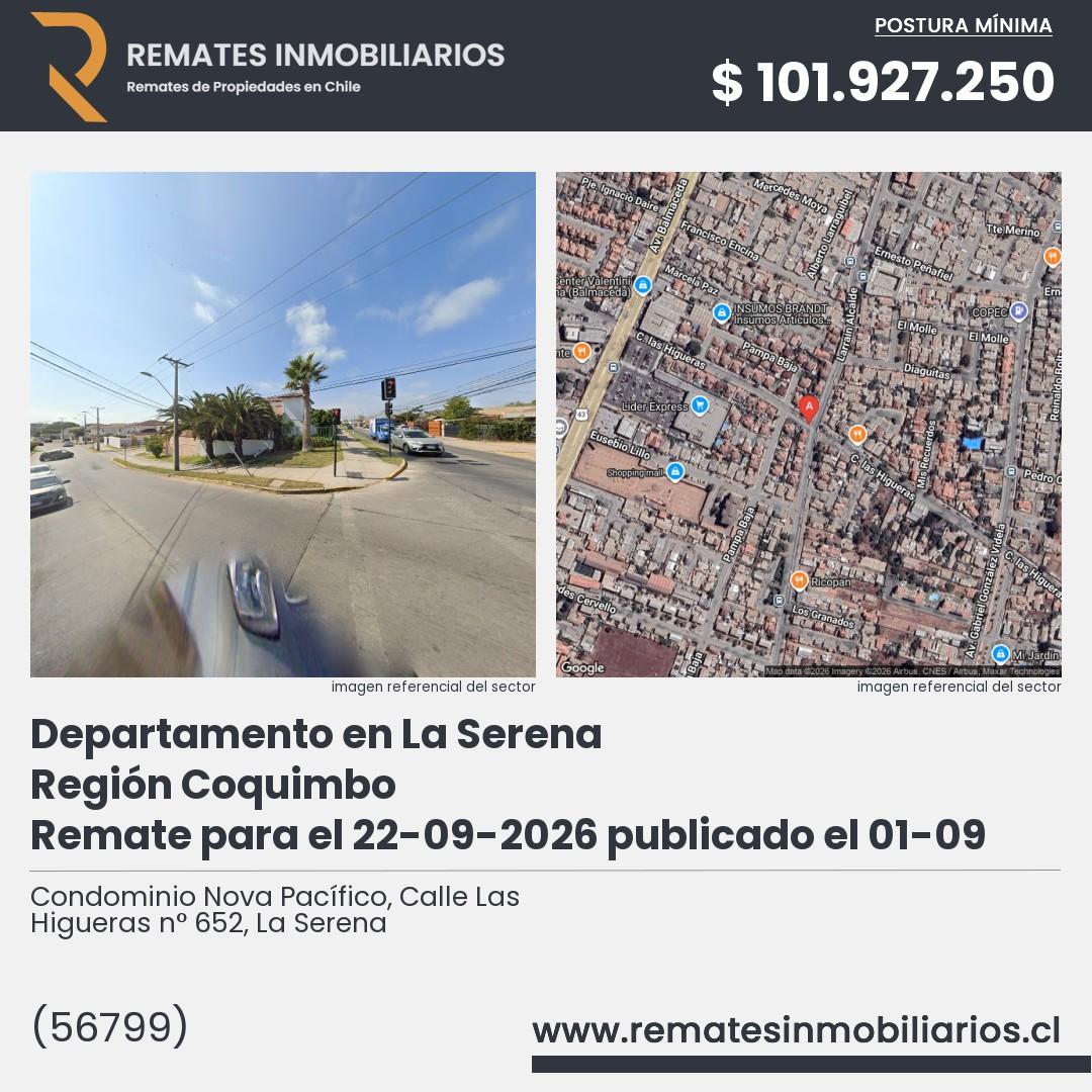 Imagen ficha Condominio Nova Pacífico, Calle Las Higueras n° 652, La Serena