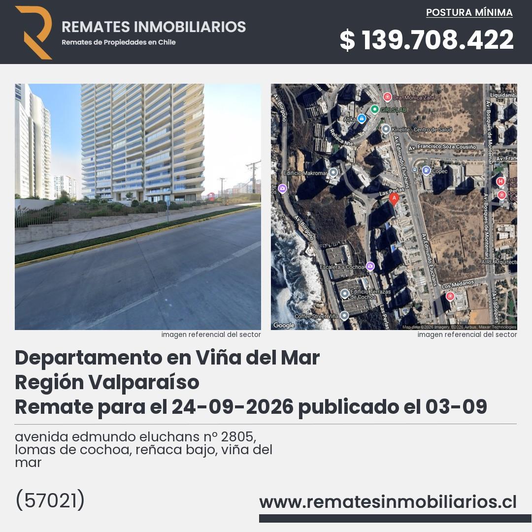 Imagen ficha avenida edmundo eluchans nº 2805, lomas de cochoa, reñaca bajo, viña del mar