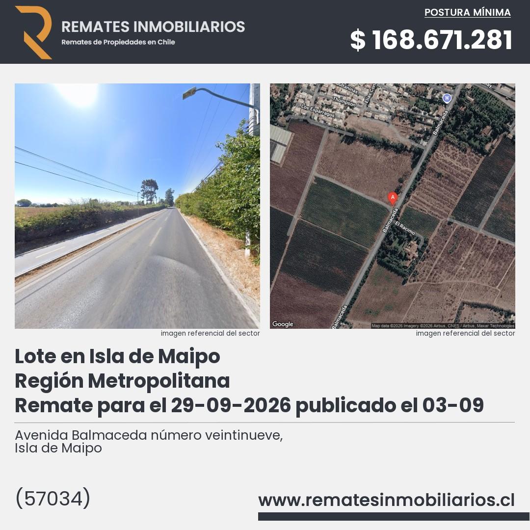 Imagen ficha Avenida Balmaceda número veintinueve, Isla de Maipo