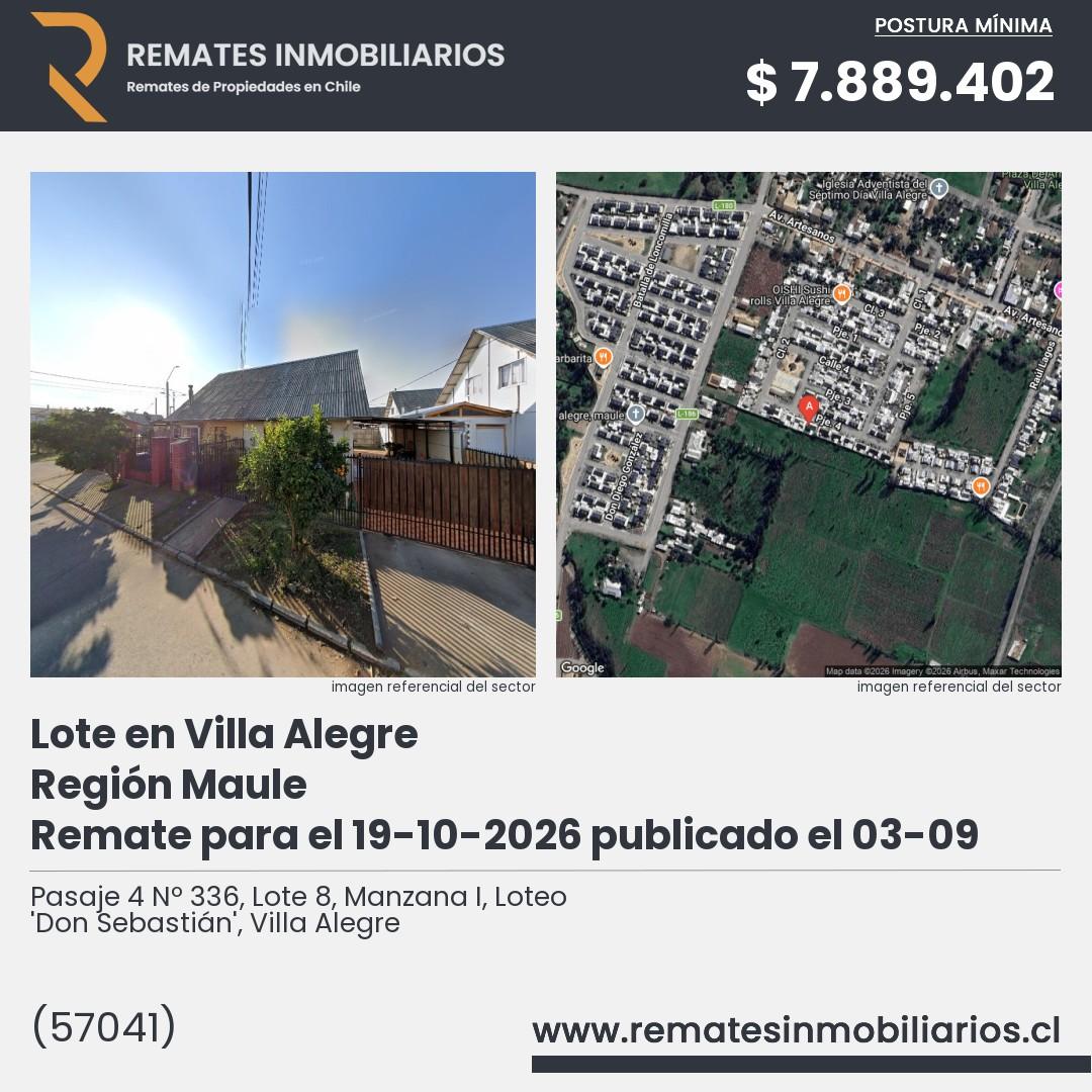 Imagen ficha Pasaje 4 Nº 336, Lote 8, Manzana I, Loteo 