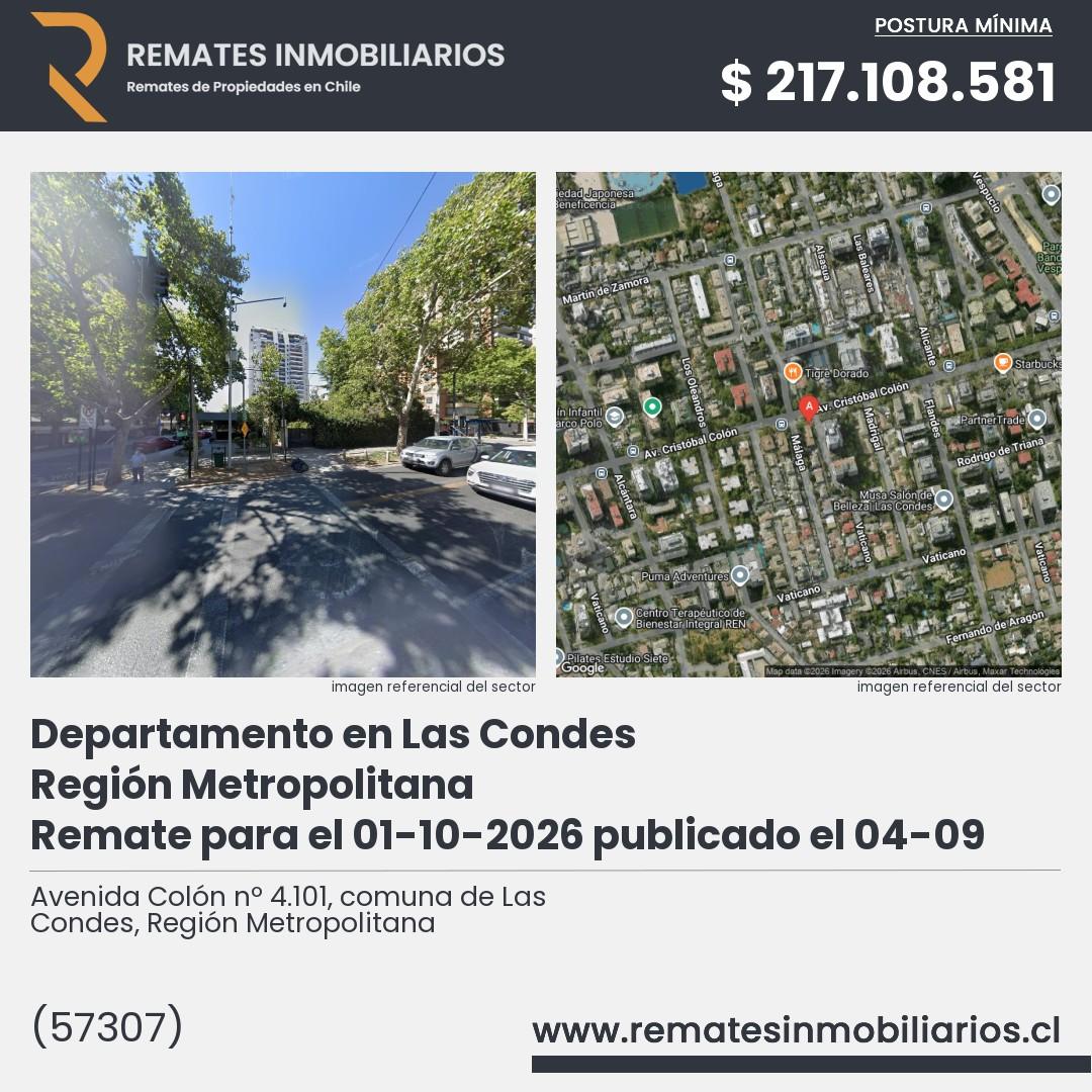 Imagen ficha Avenida Colón nº 4.101, comuna de Las Condes, Región Metropolitana