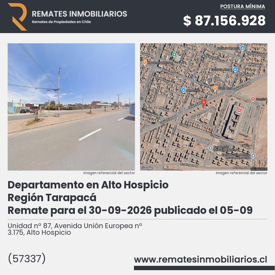 Imagen ficha Unidad nº 87, Avenida Unión Europea nº 3.175, Alto Hospicio