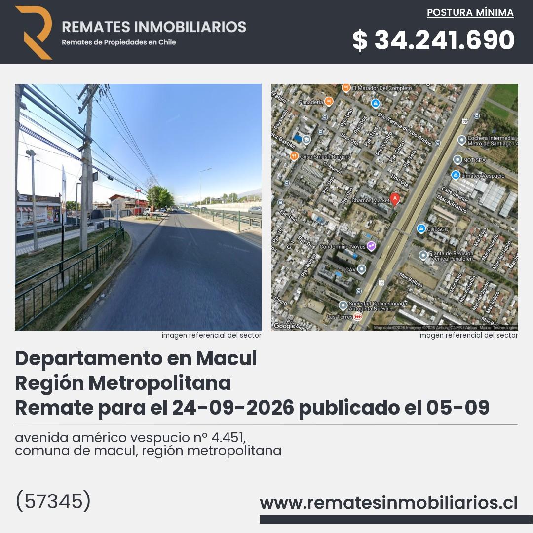 Imagen ficha avenida américo vespucio nº 4.451, comuna de macul, región metropolitana