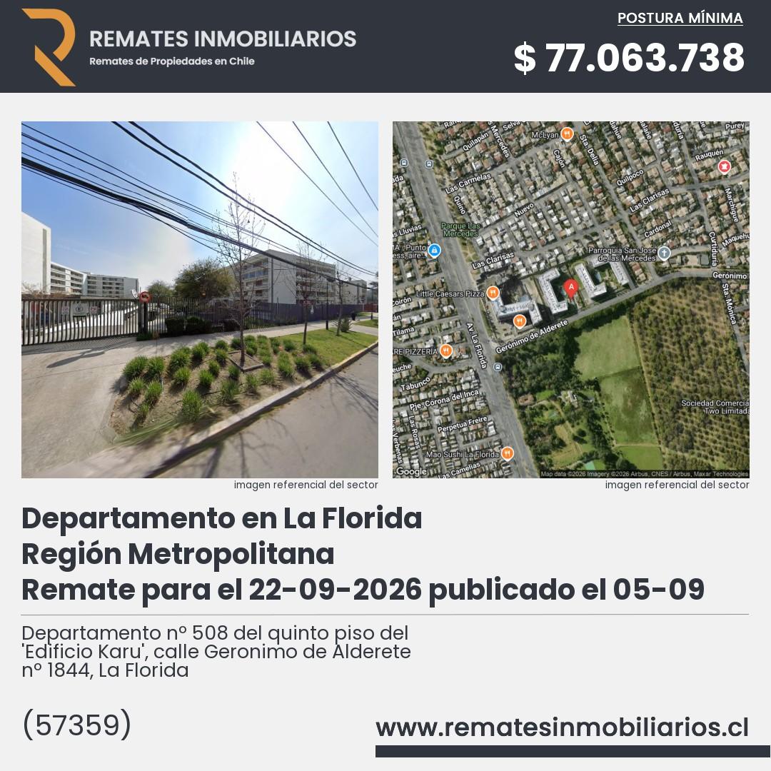 Imagen ficha Departamento nº 508 del quinto piso del 