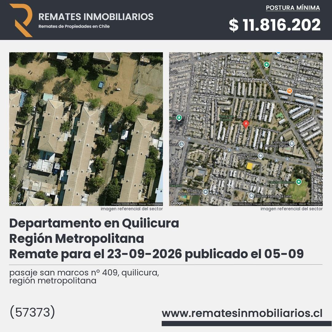 Imagen ficha pasaje san marcos nº 409, quilicura, región metropolitana