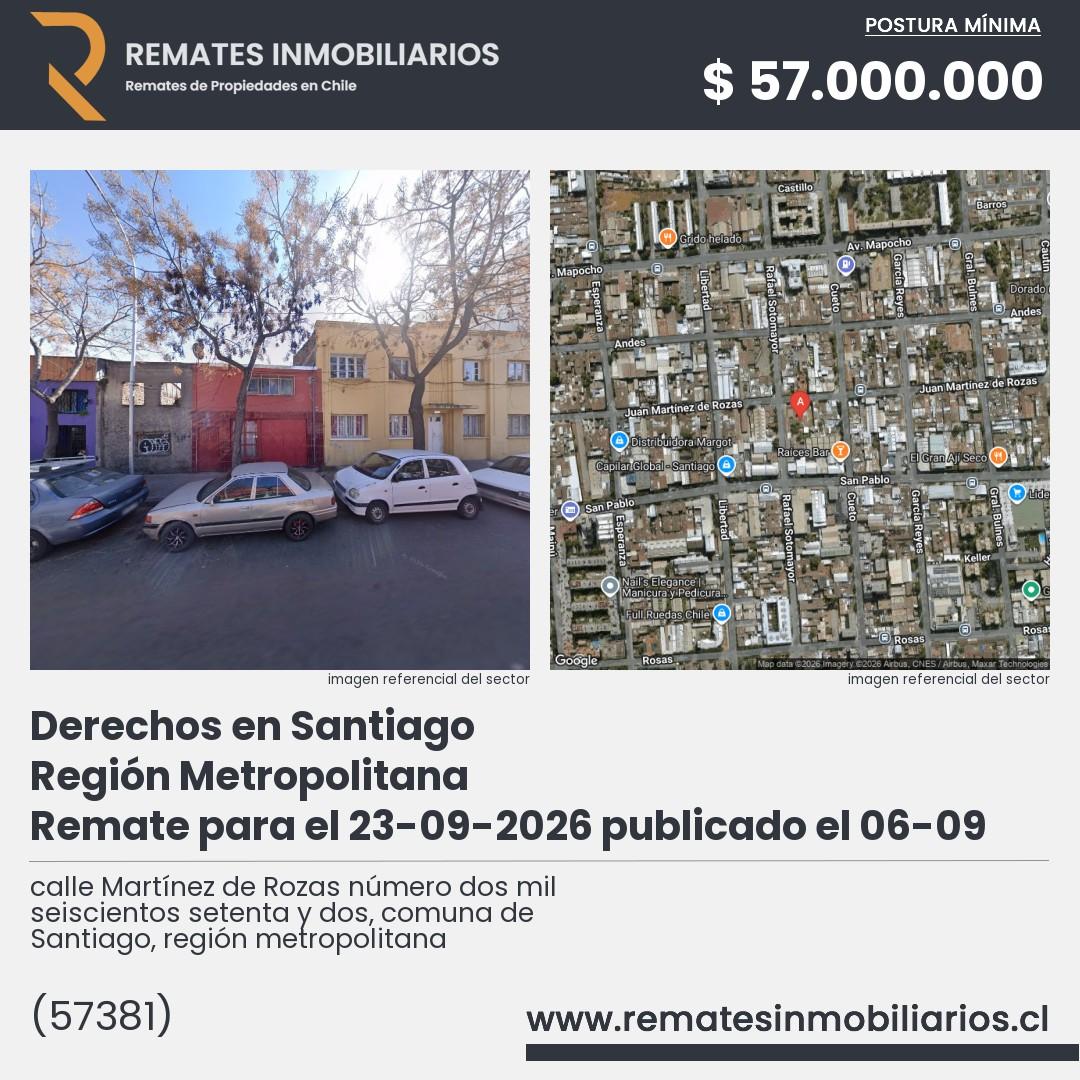 Imagen ficha calle Martínez de Rozas número dos mil seiscientos setenta y dos, comuna de Santiago, región metropolitana