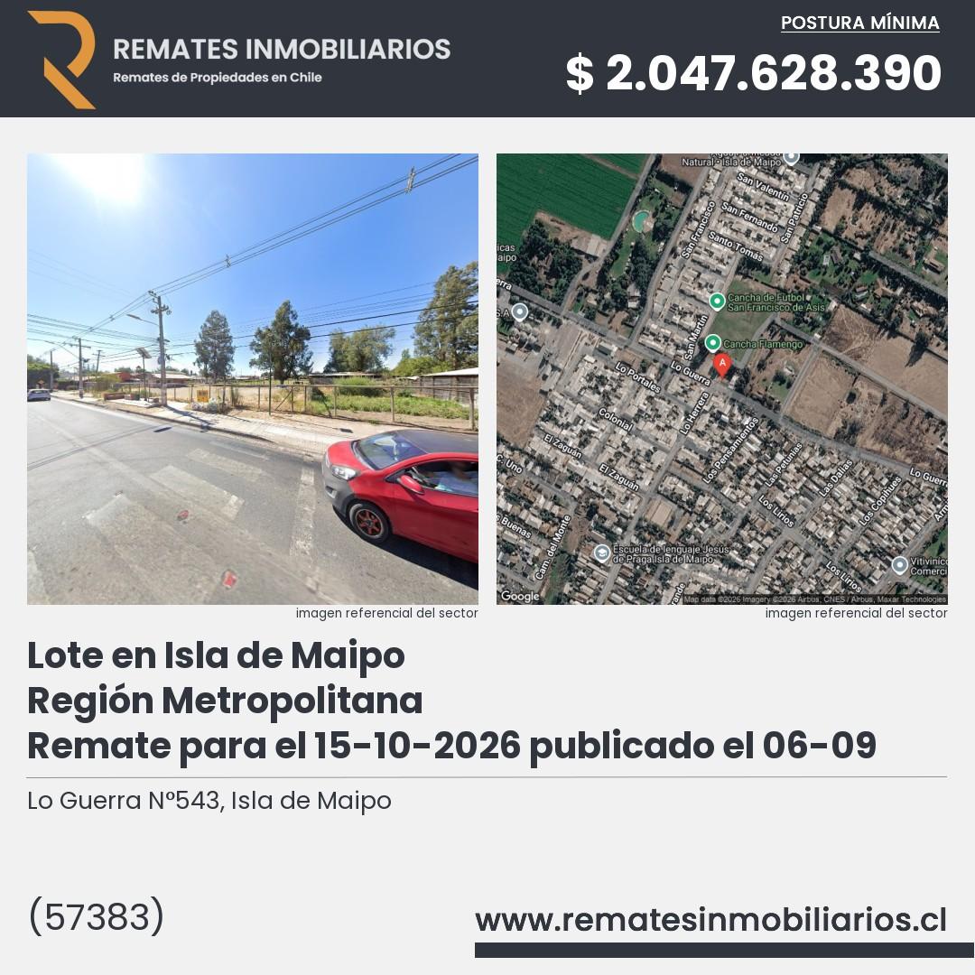 Imagen ficha Lo Guerra N°543, Isla de Maipo