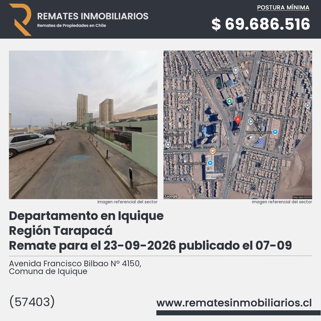Imagen ficha Avenida Francisco Bilbao Nº 4150, Comuna de Iquique