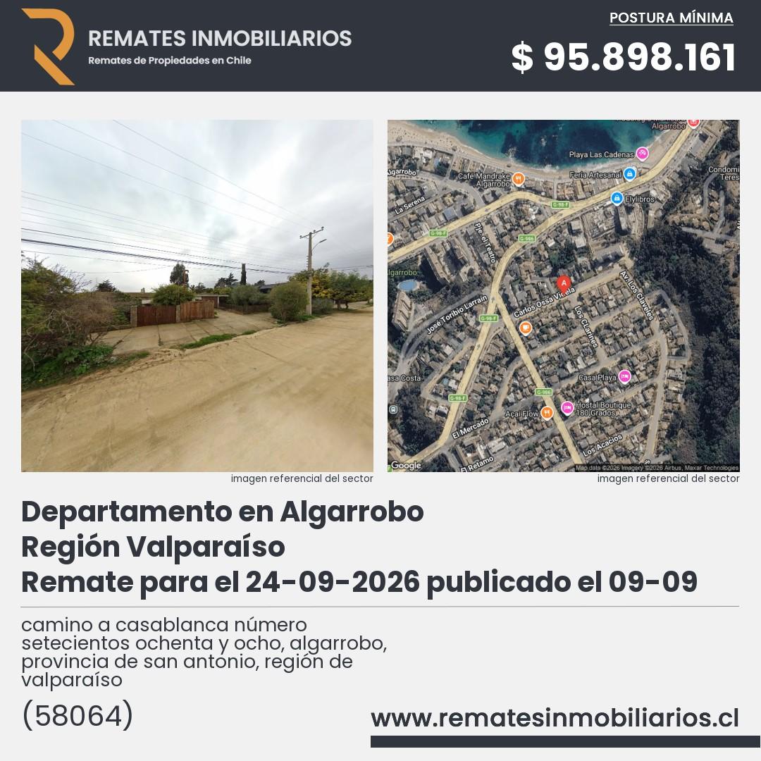 Imagen ficha camino a casablanca número setecientos ochenta y ocho, algarrobo, provincia de san antonio, región de valparaíso
