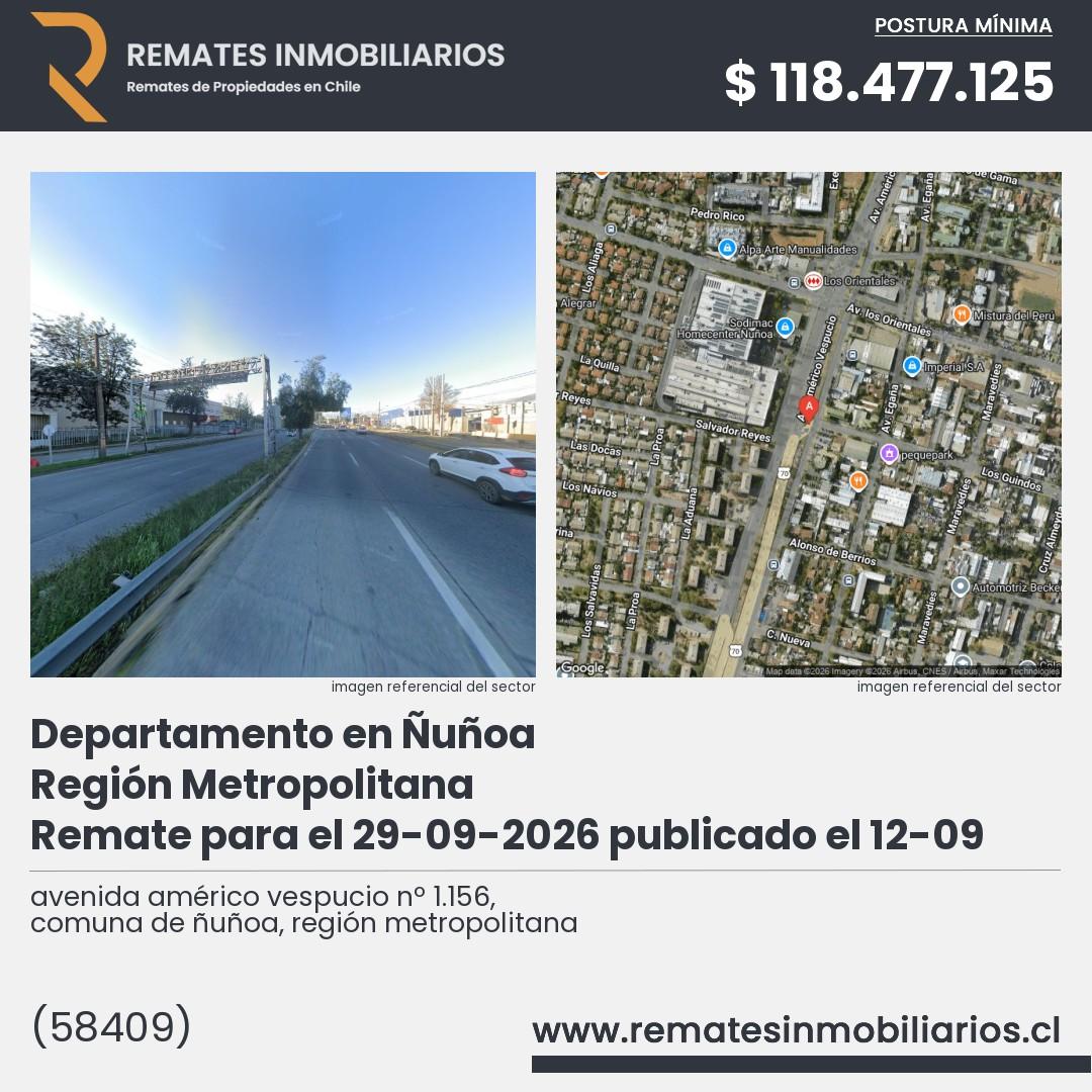 Imagen ficha avenida américo vespucio nº 1.156, comuna de ñuñoa, región metropolitana