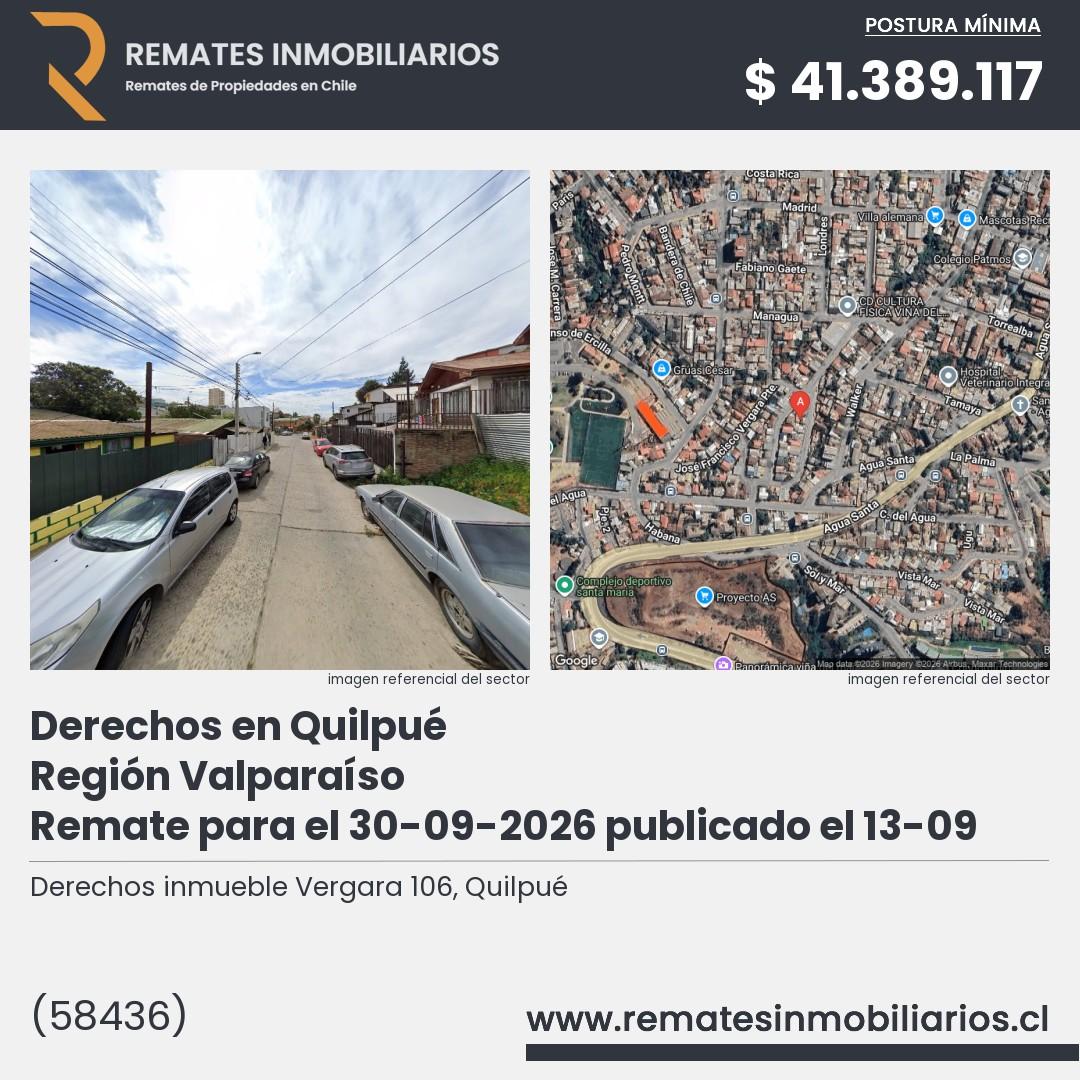 Imagen ficha Derechos inmueble Vergara 106, Quilpué