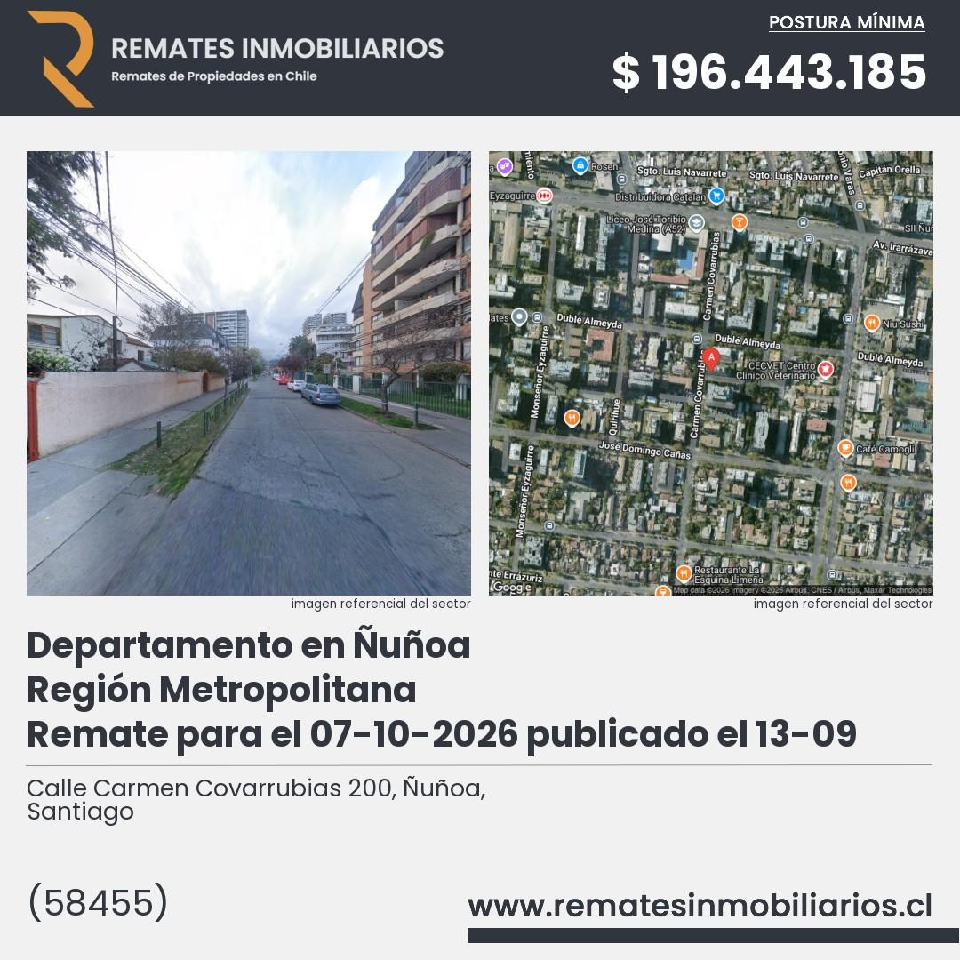 Imagen ficha Calle Carmen Covarrubias 200, Ñuñoa, Santiago