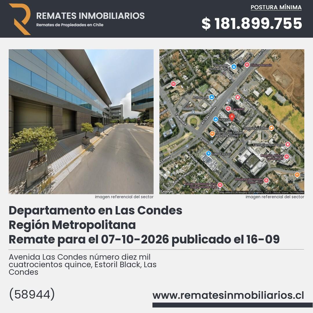 Imagen ficha Avenida Las Condes número diez mil cuatrocientos quince, Estoril Black, Las Condes