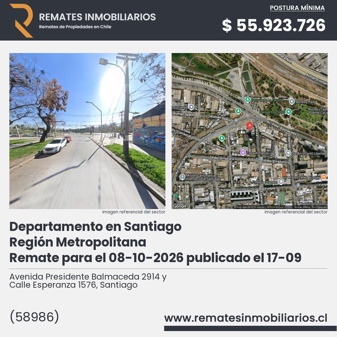 Imagen ficha Avenida Presidente Balmaceda 2914 y Calle Esperanza 1576, Santiago