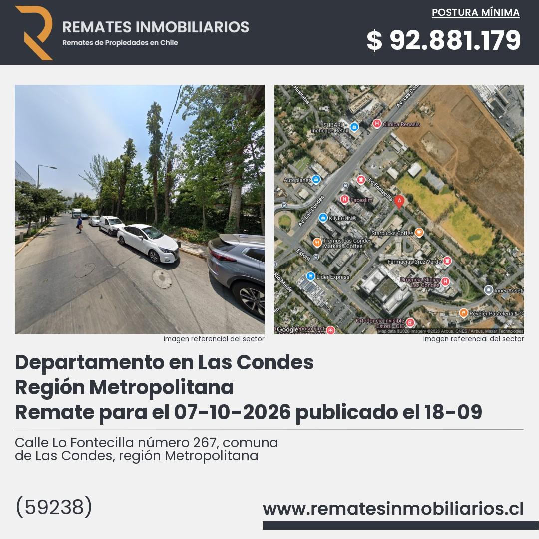 Imagen ficha Calle Lo Fontecilla número 267, comuna de Las Condes, región Metropolitana