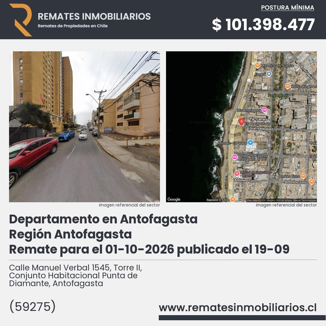Imagen ficha Calle Manuel Verbal 1545, Torre II, Conjunto Habitacional Punta de Diamante, Antofagasta